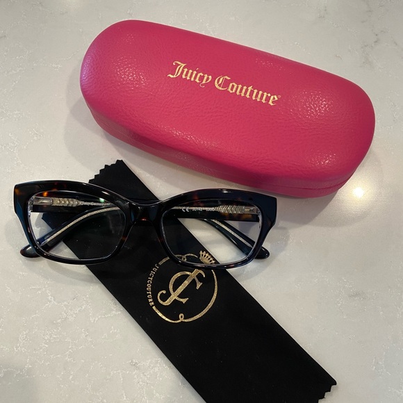 Juicy Couture tortoise eyeglasses frames (Rx) - Picture 2 of 8